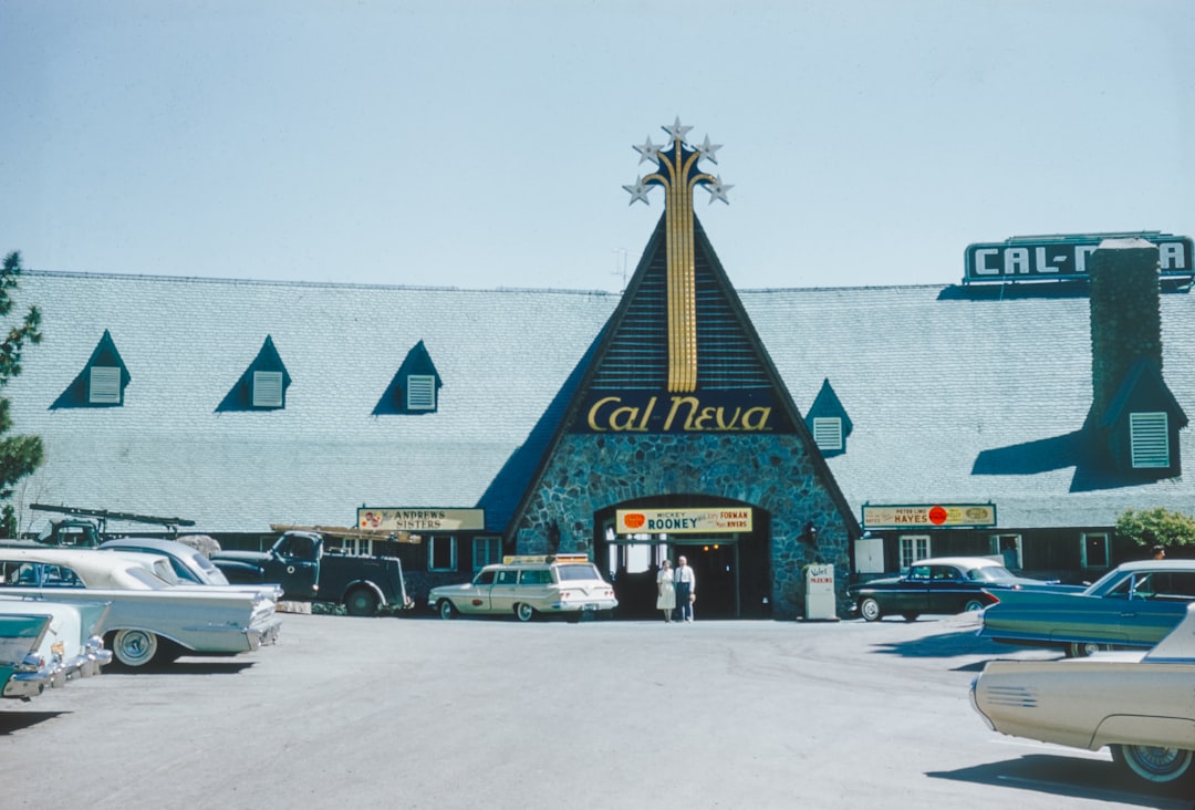 Cal-Neva Lodge on the border of California and Nevada,