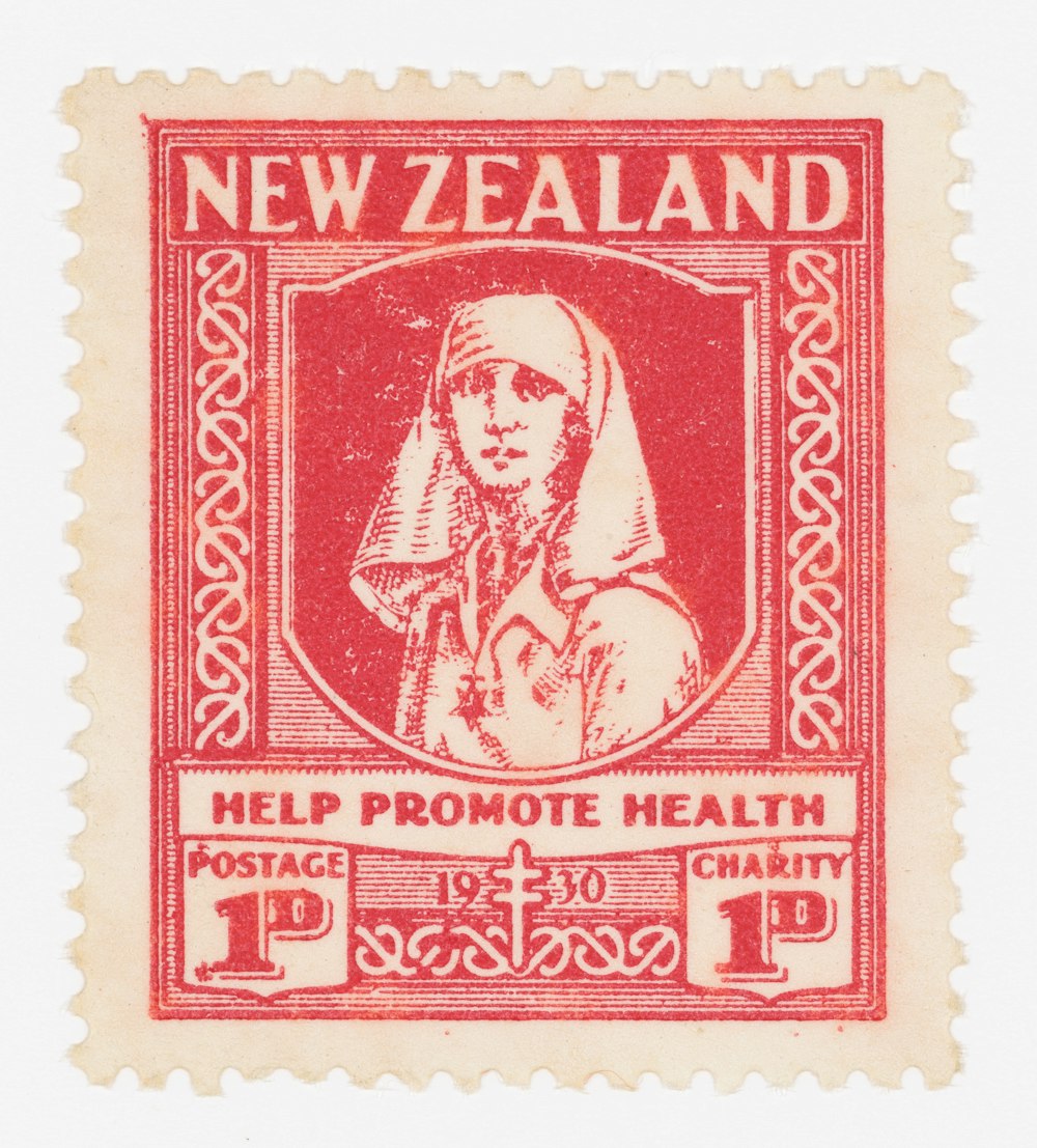 a stamp with a picture of a woman on it