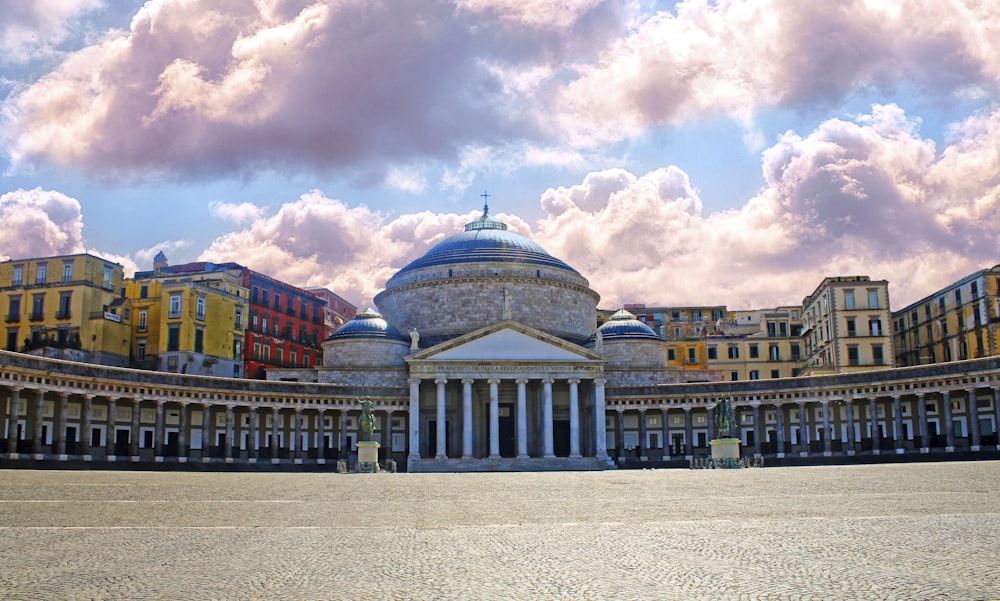 a large building with a dome on top of it