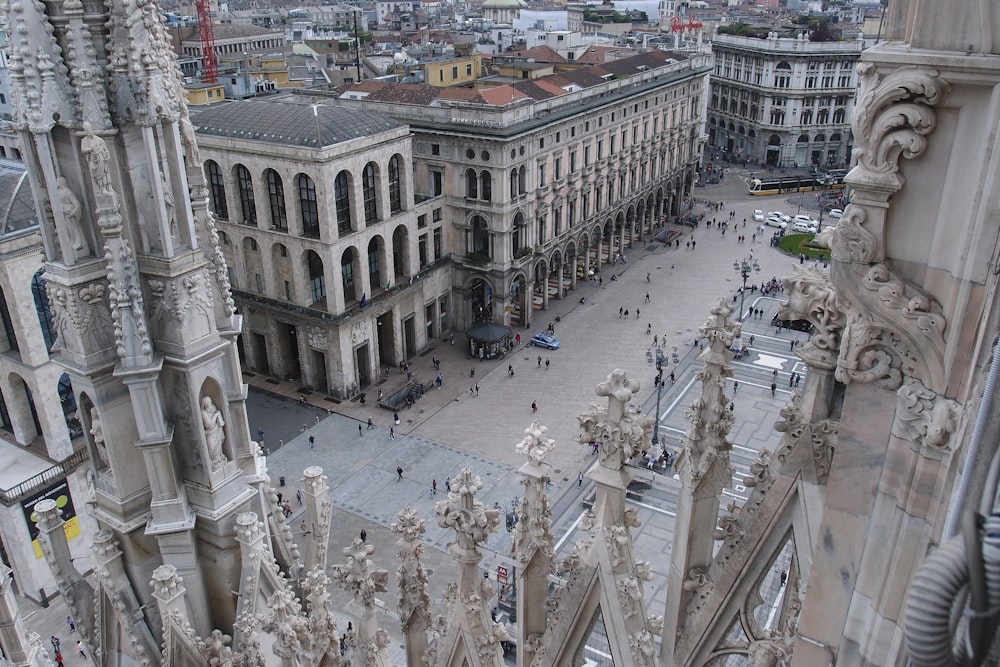 a view of a city from a high point of view