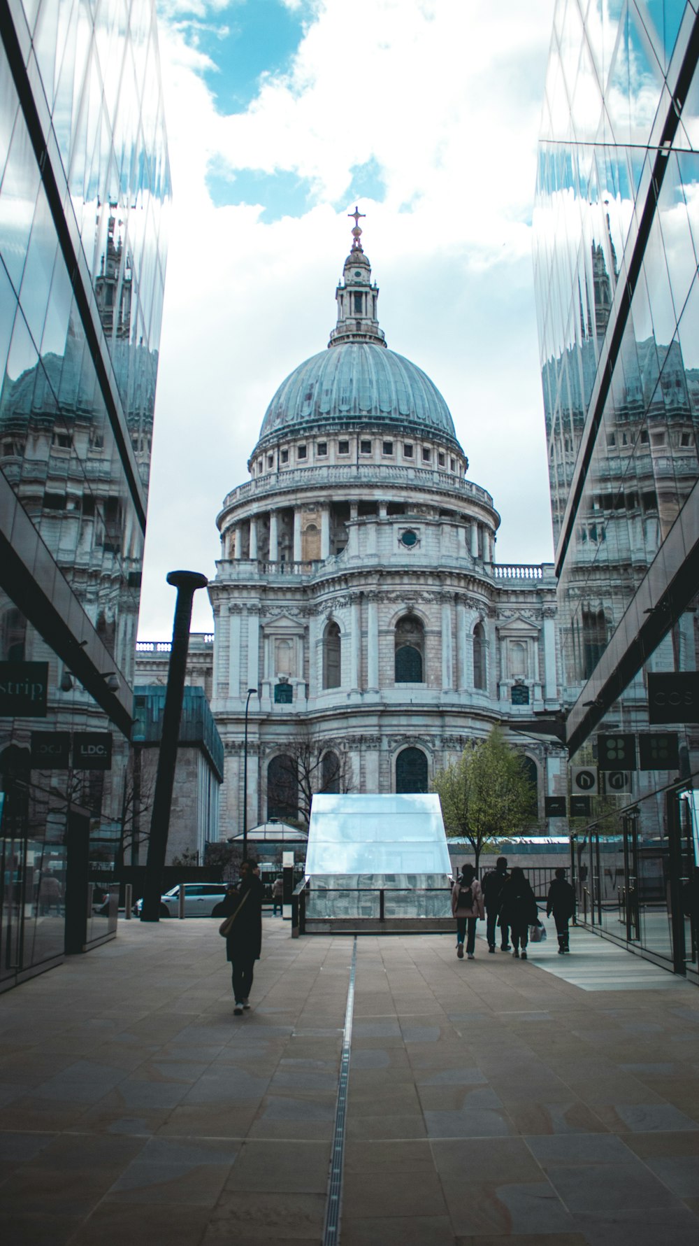 a large building with a dome on top of it