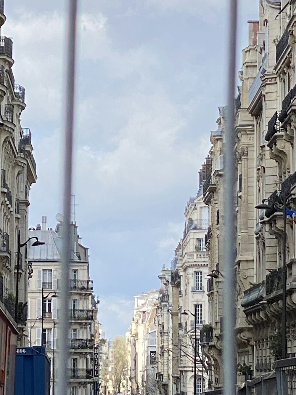 a city street filled with lots of tall buildings