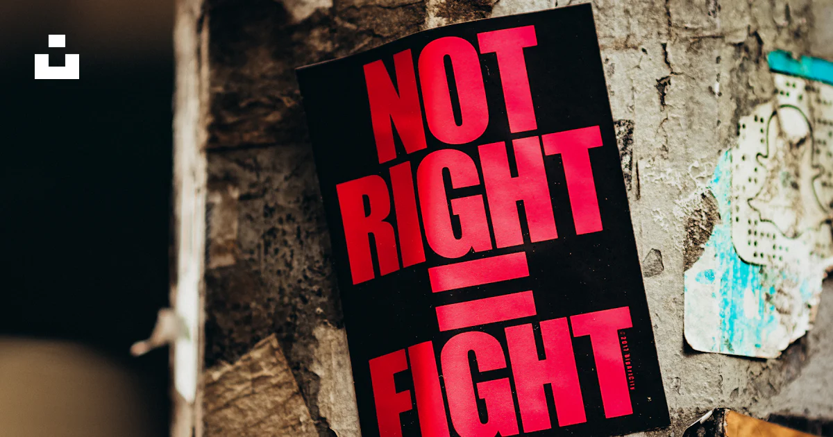 A sign that says not right is attached to a tree photo – Free Social ...
