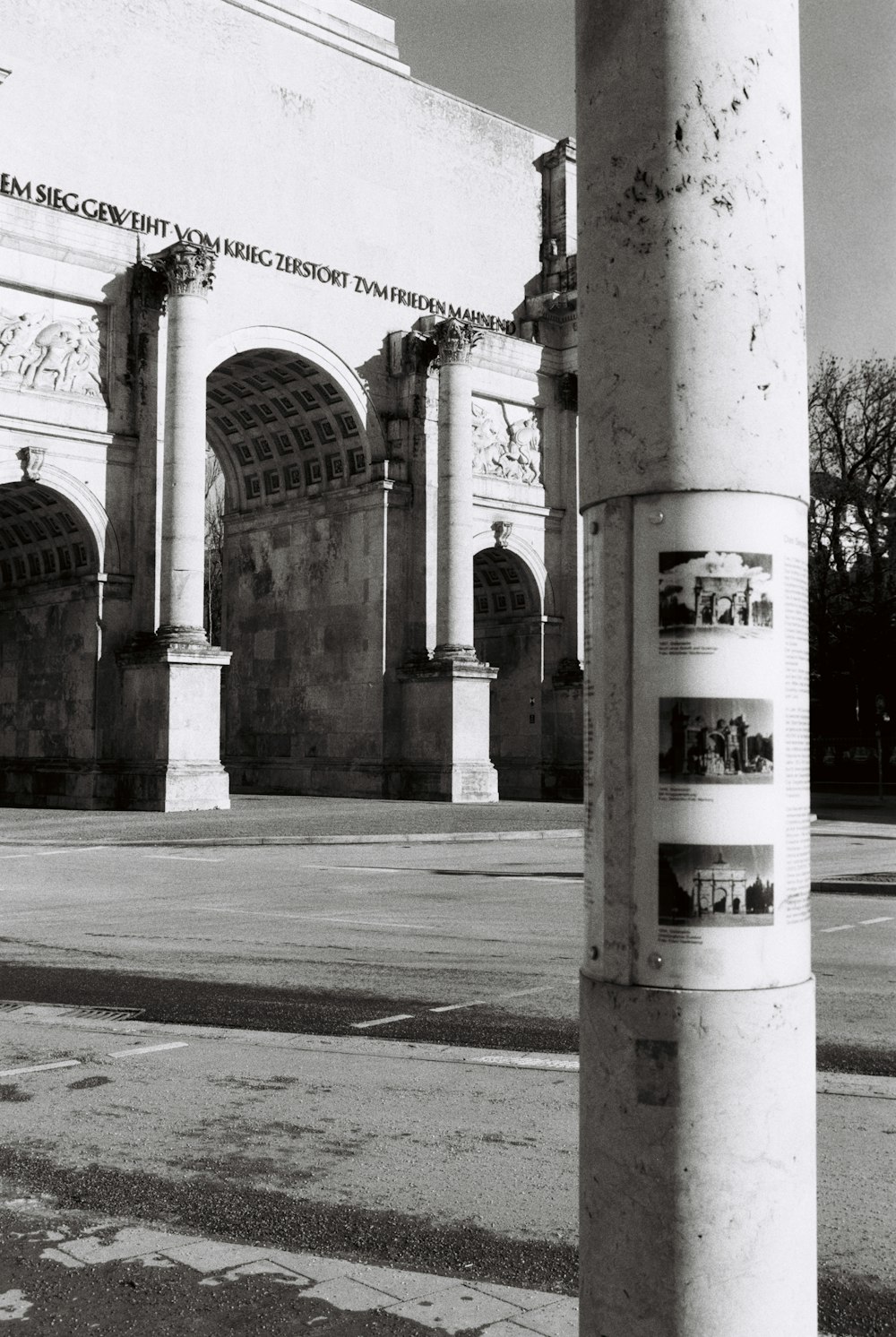 a black and white photo of an old building