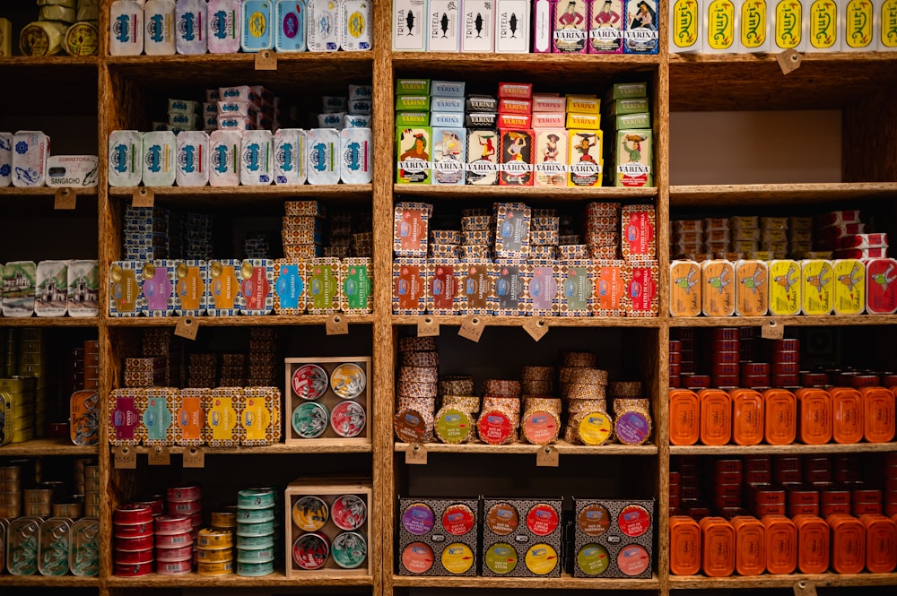 a store filled with lots of different types of food