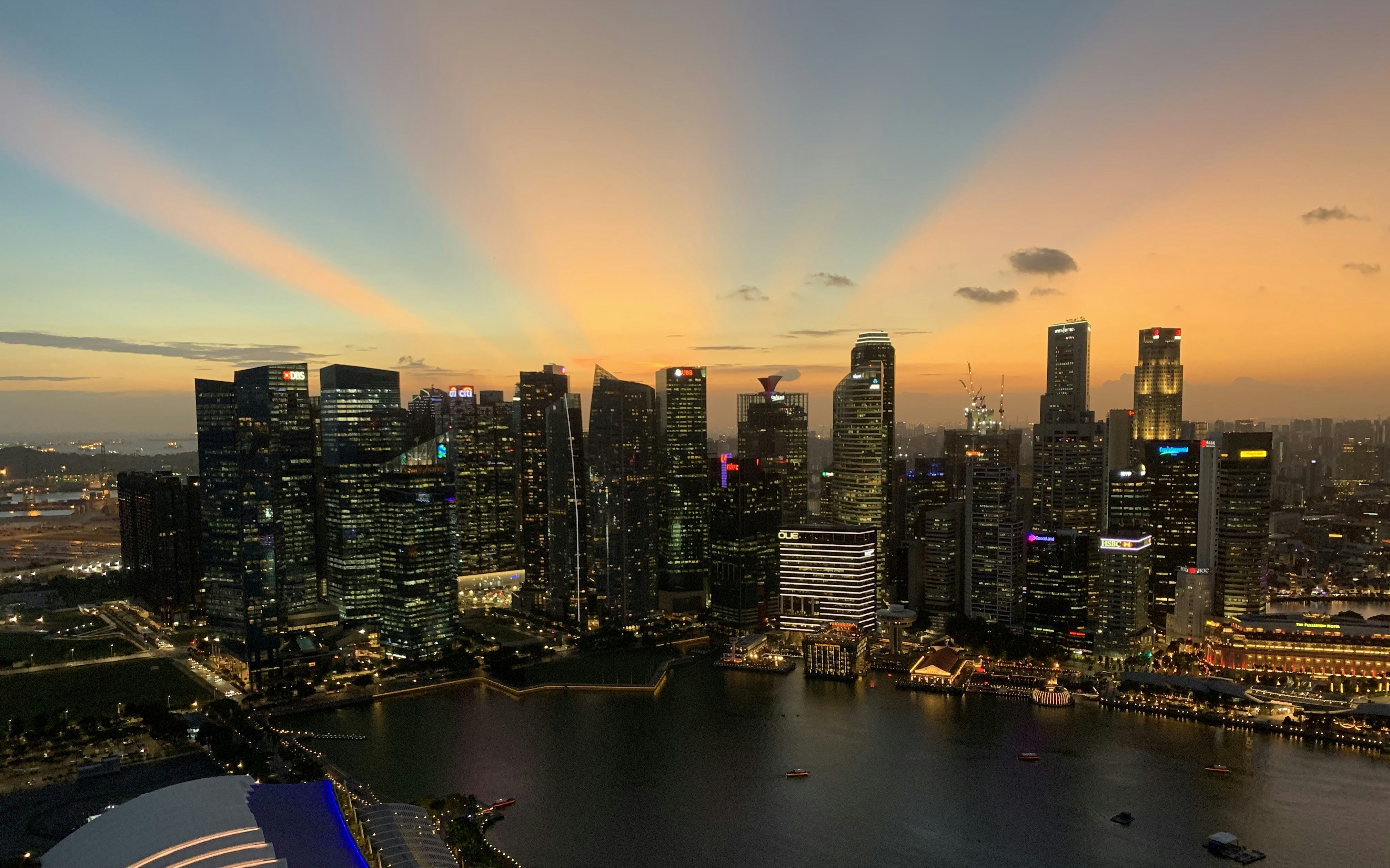 Sunset from the Marina Bay Sands