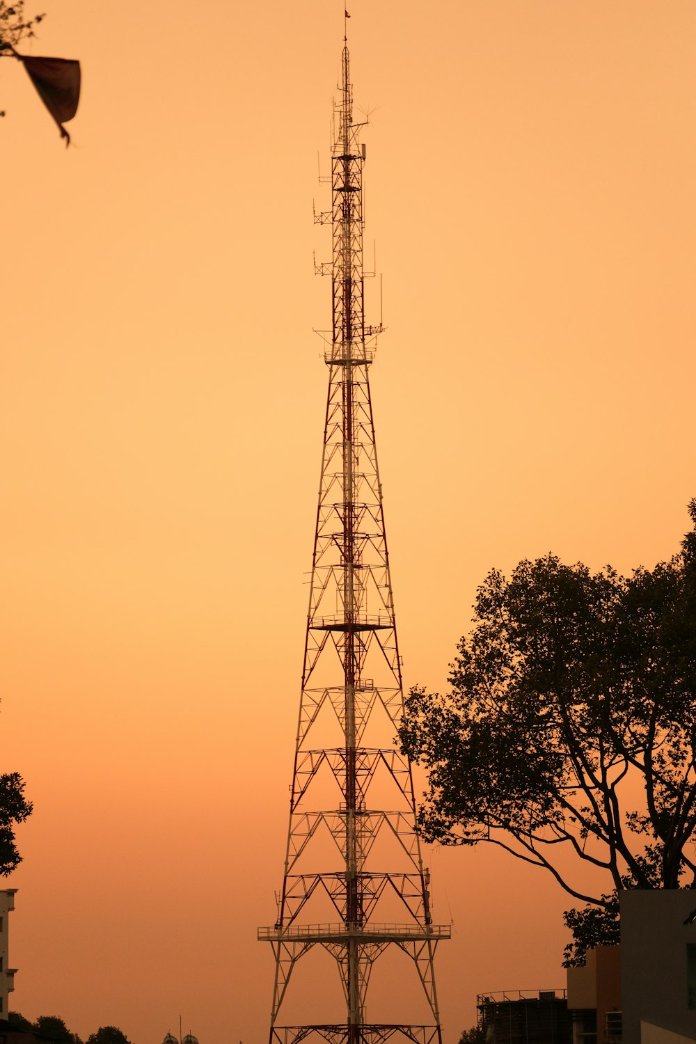 a tall tower with a sky in the background