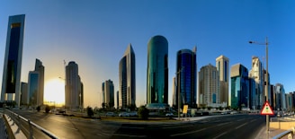 a picture of a city with a lot of tall buildings