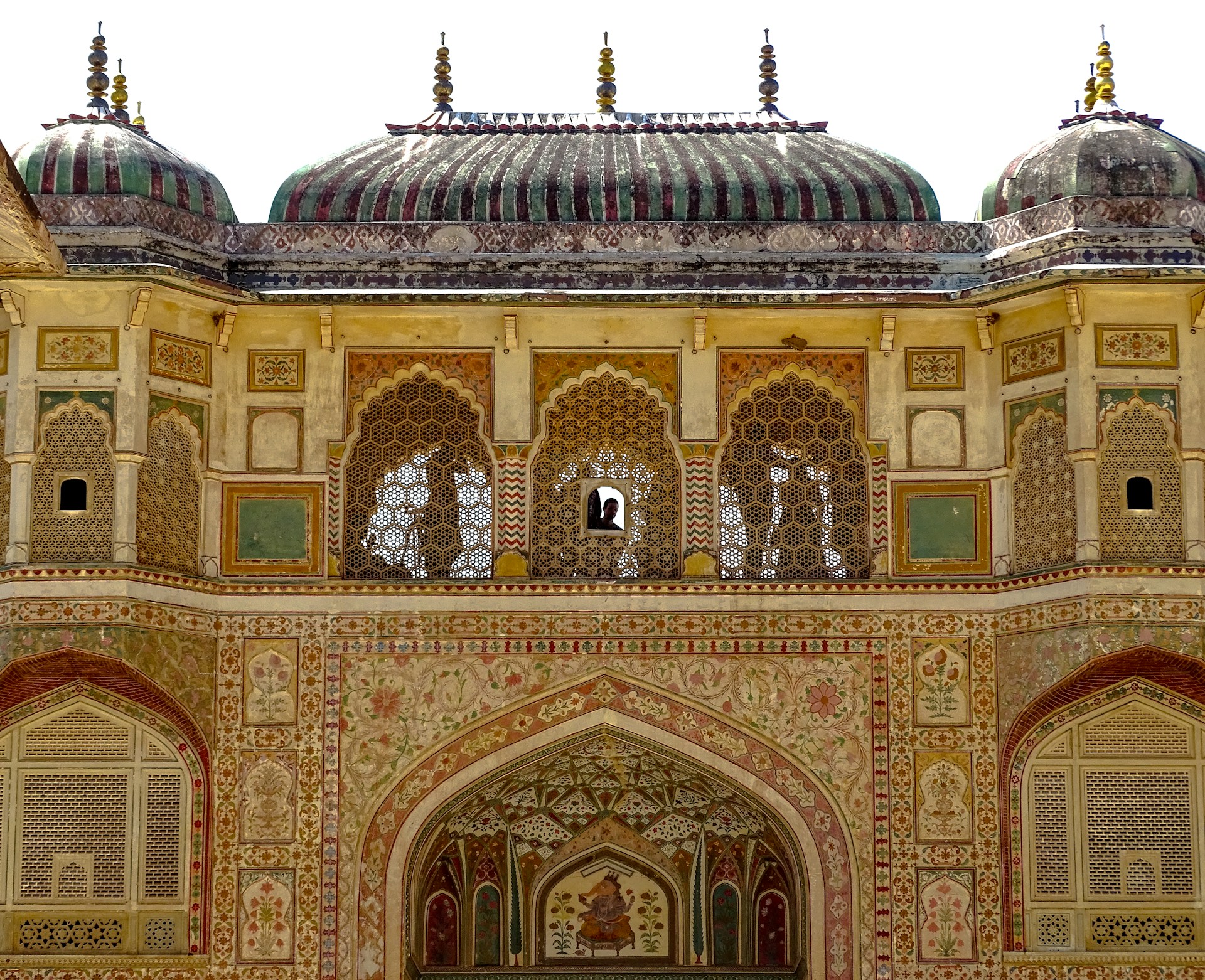 a large building with a clock on the side of it
