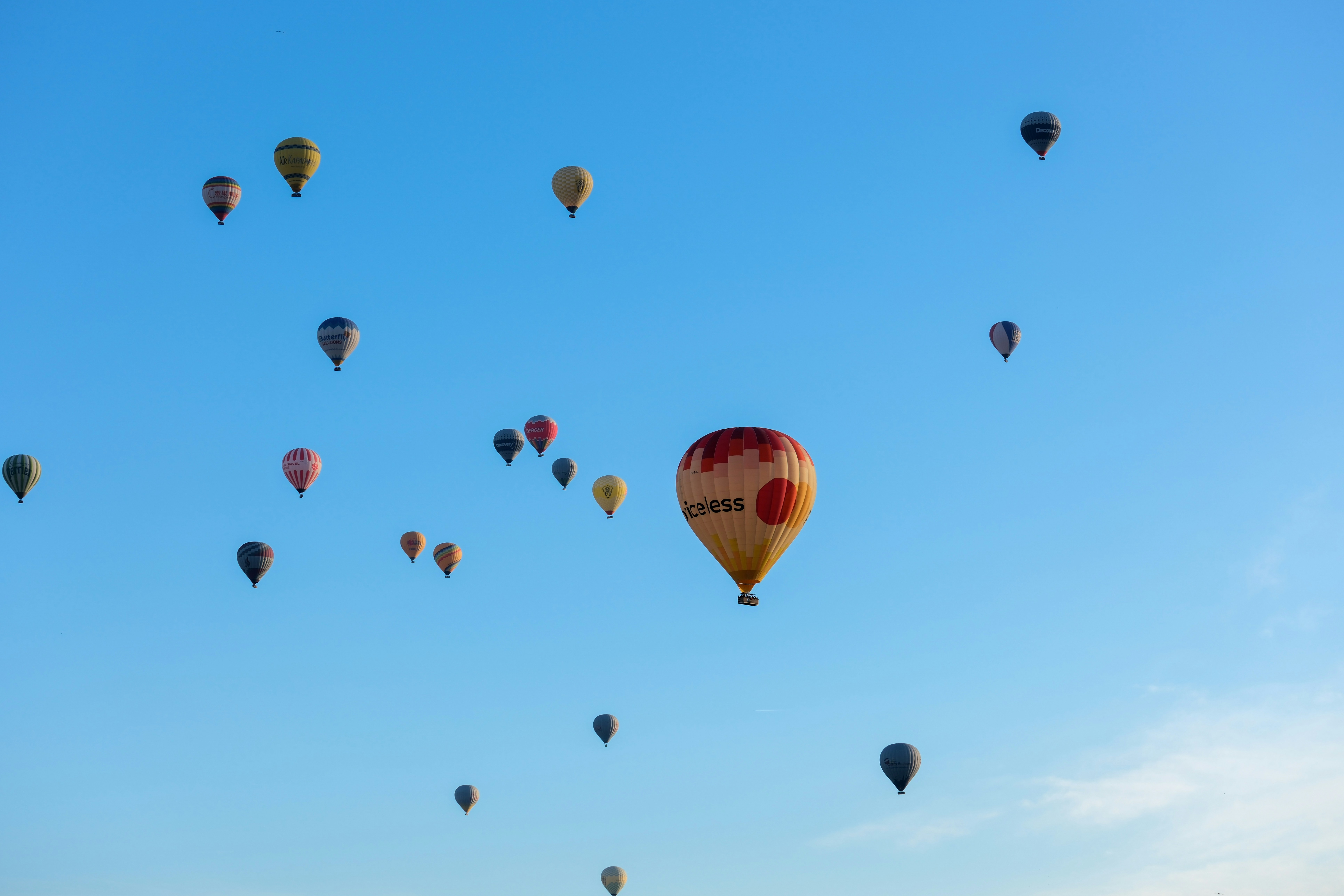 a bunch of hot air balloons flying in the sky - a-bunch-of-hot-air-balloons-flying-in-the-sky-g-p0fHudBLk