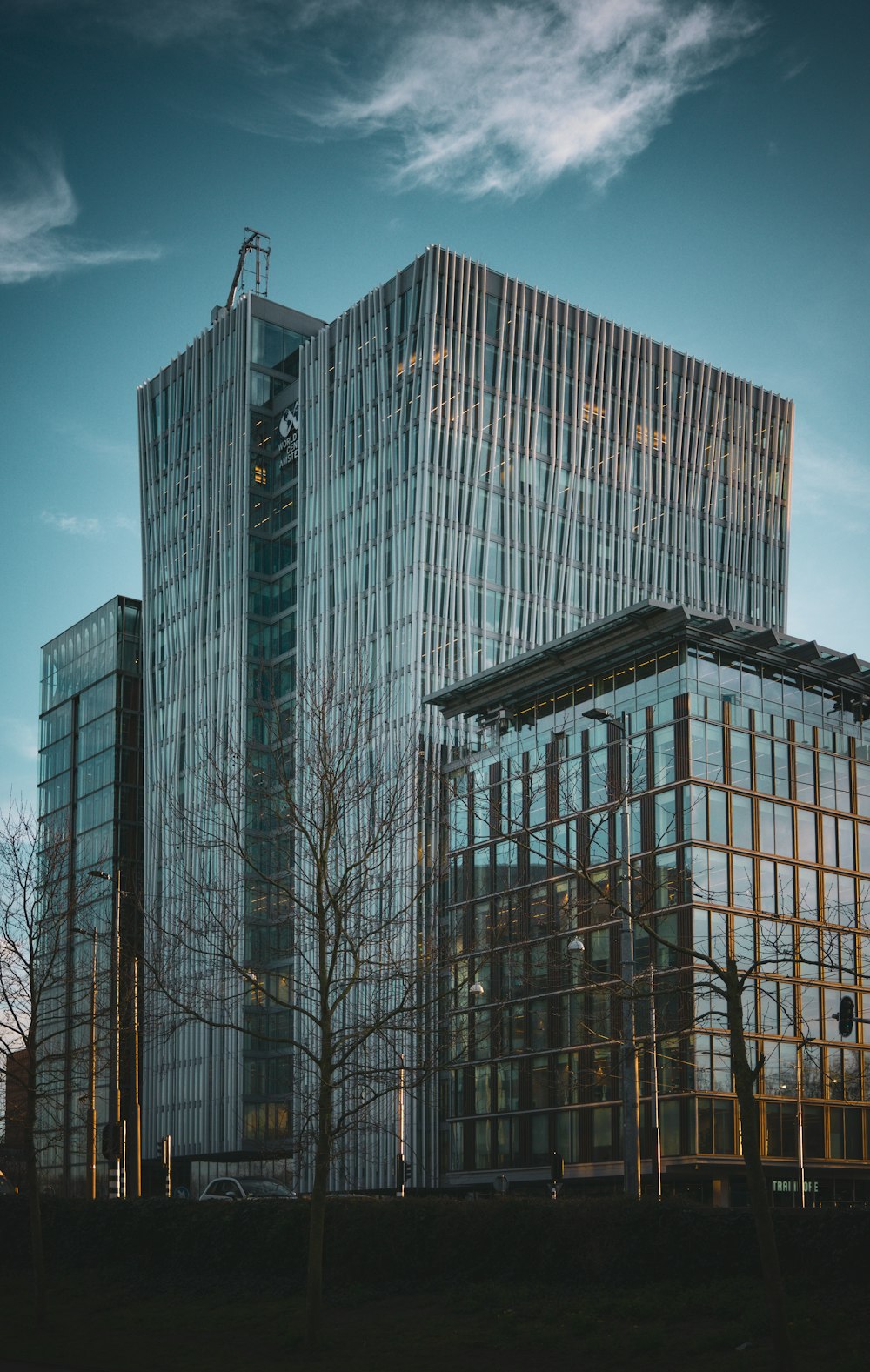 a very tall building with a lot of windows