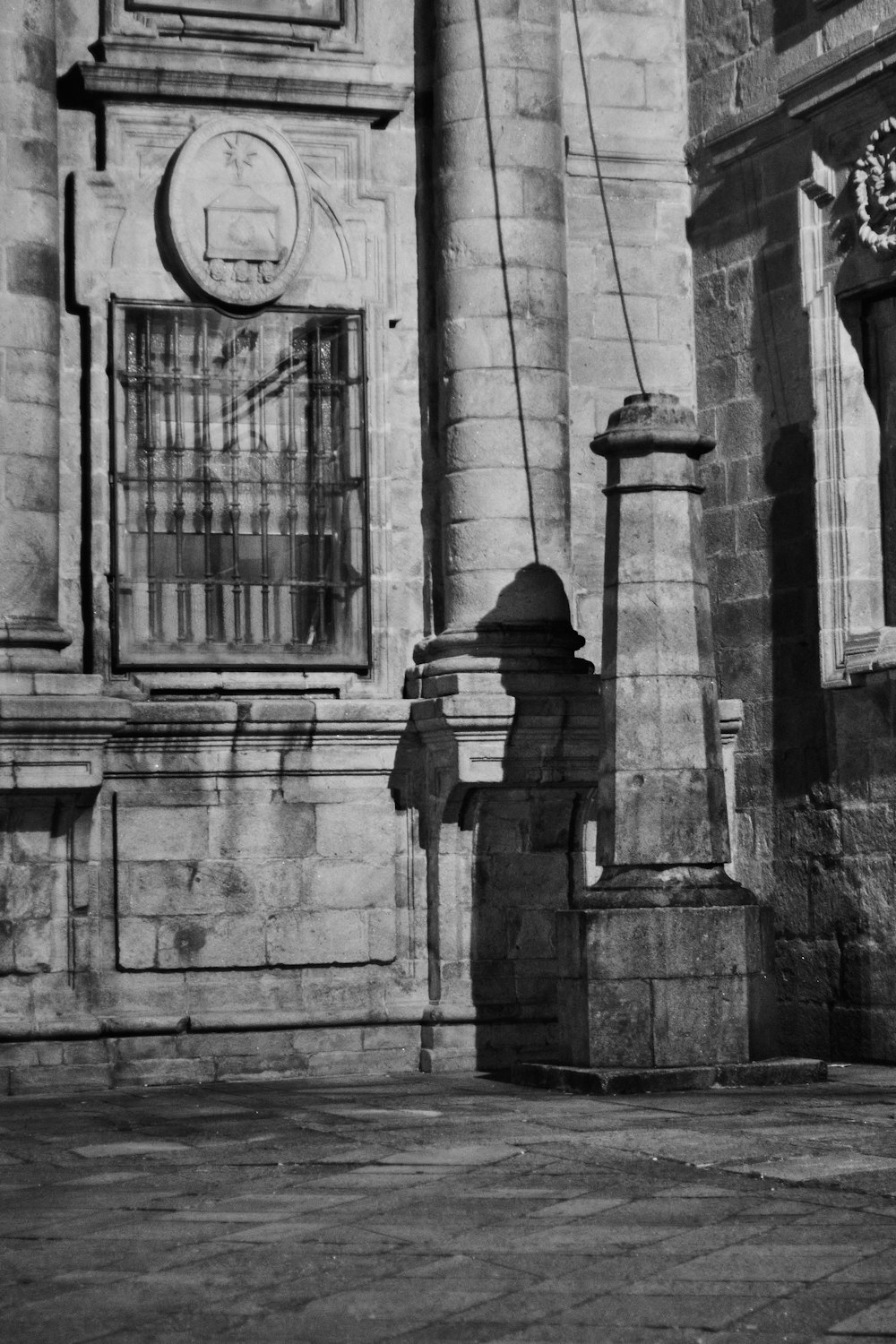 a black and white photo of a fire hydrant