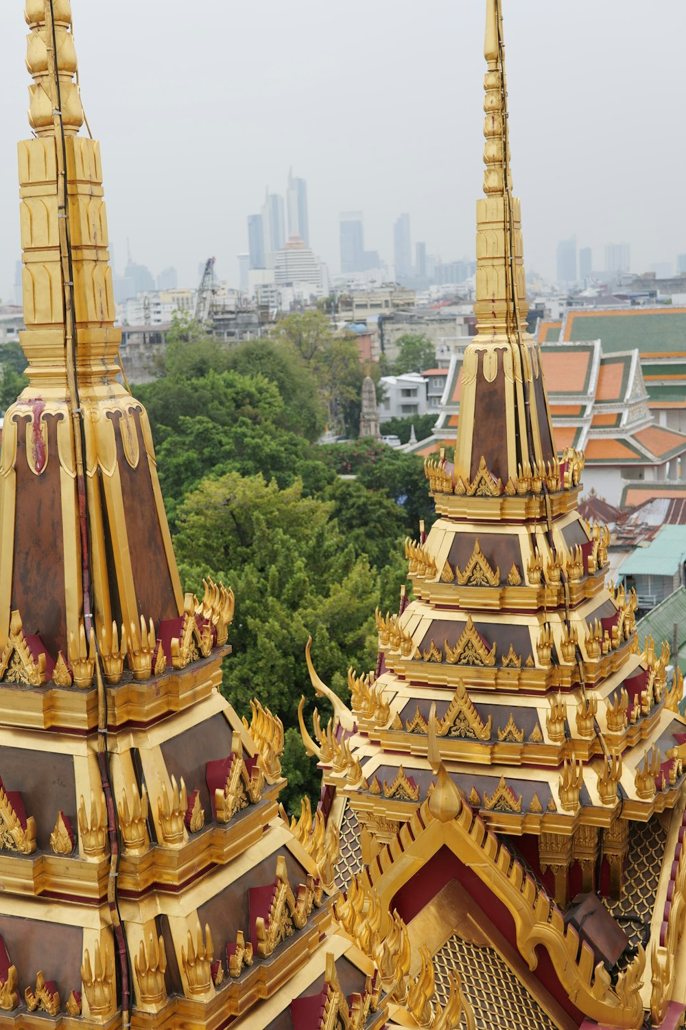 a view of a city from the top of a building