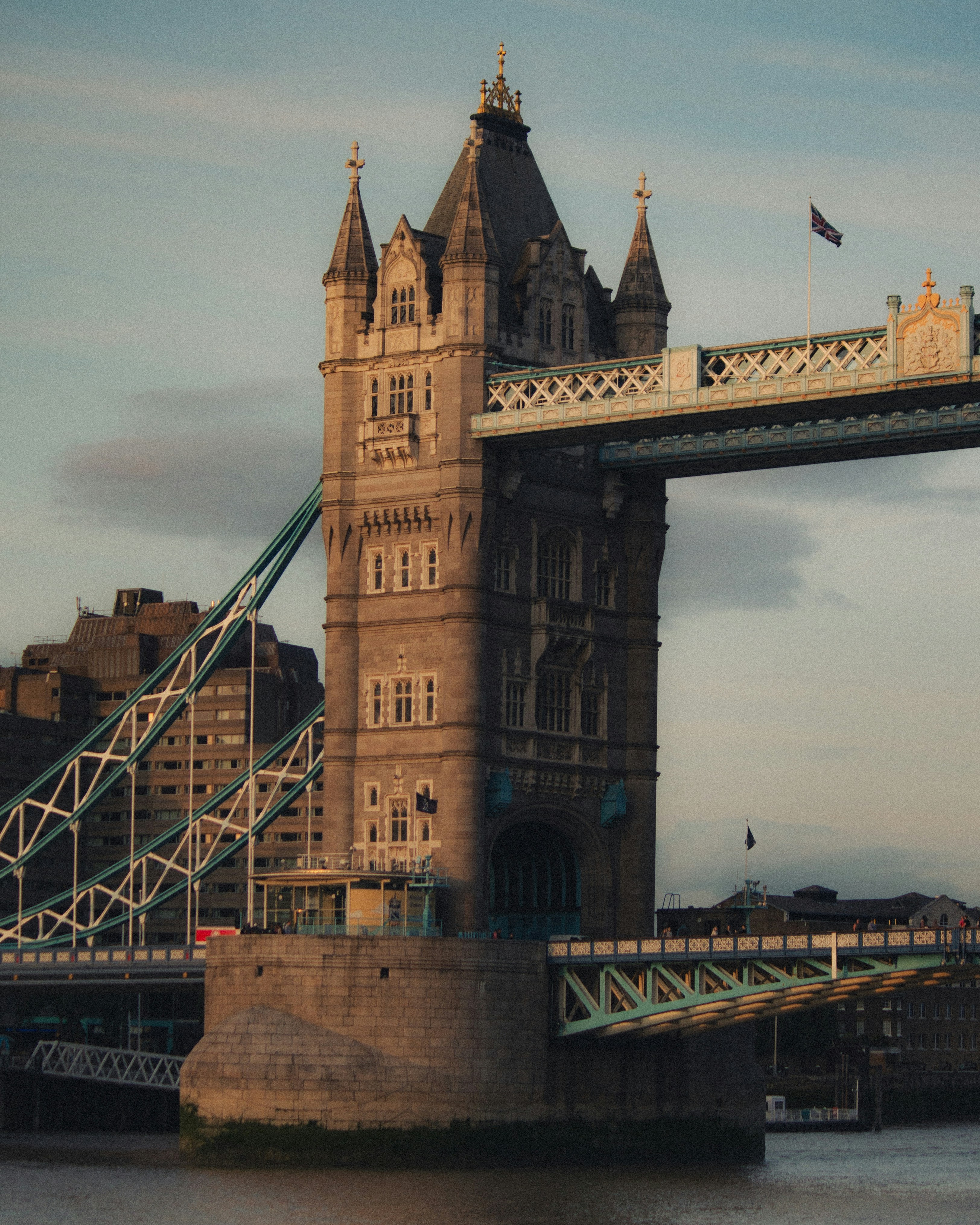 a tall tower with a clock on it's side