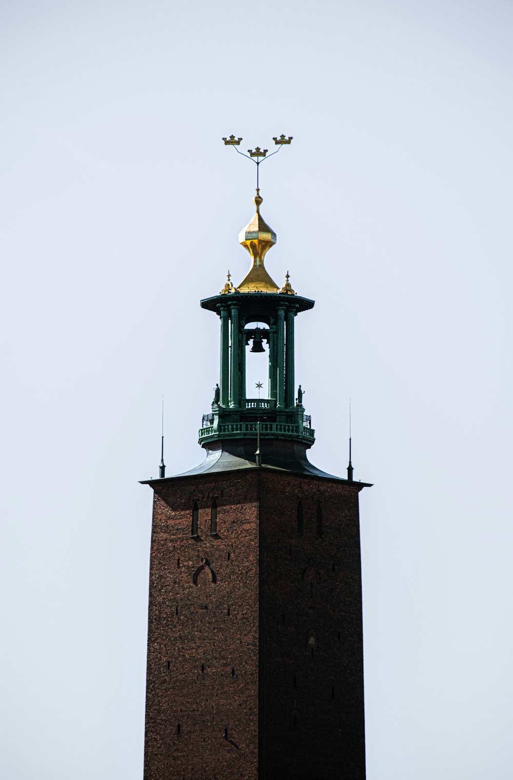 a tall tower with a clock on top of it