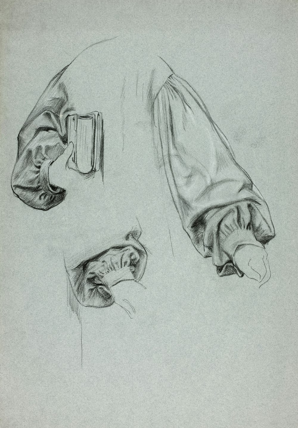 a black and white drawing of a person's feet