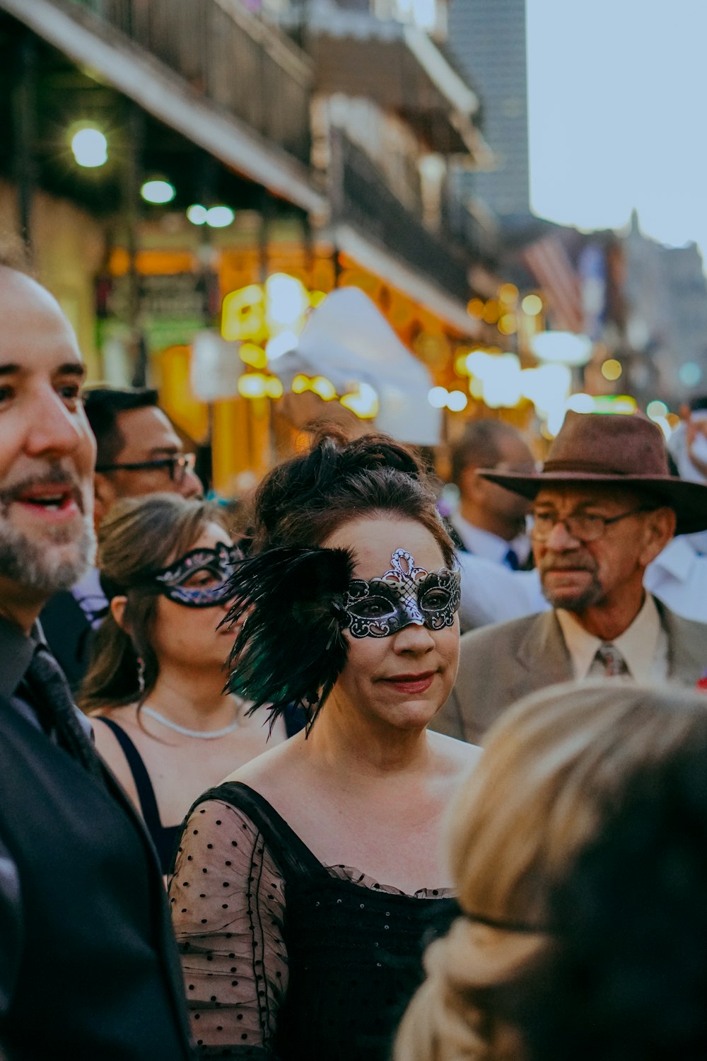 a group of people standing next to each other