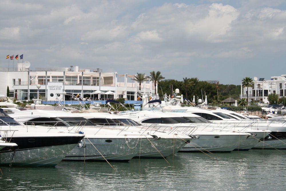 a bunch of boats that are sitting in the water