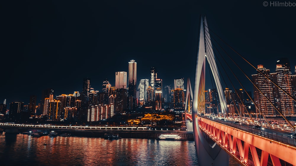 a large bridge over a large body of water