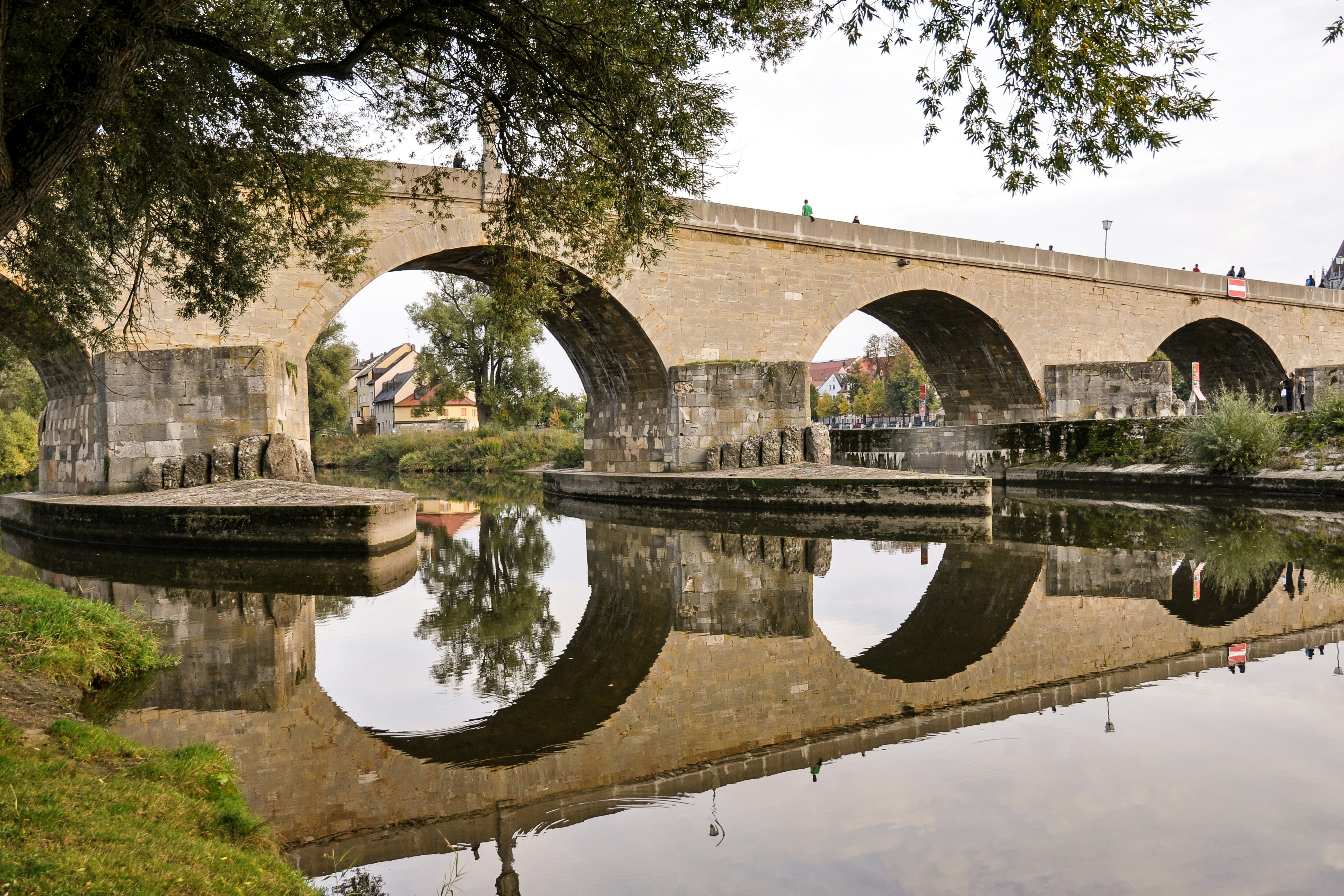 a bridge over a body of water