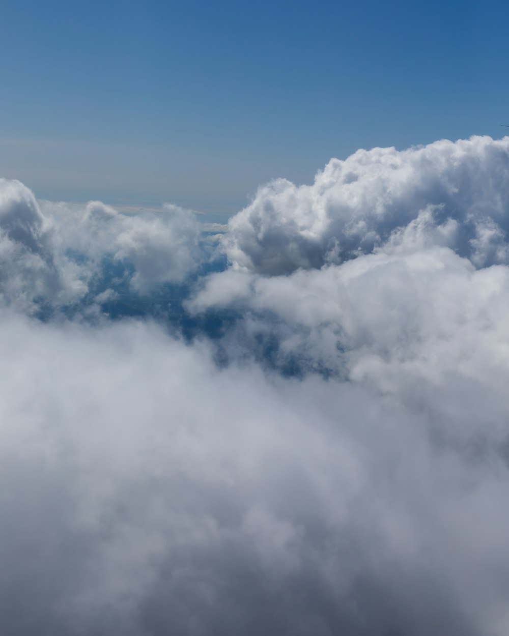 a view of the clouds from an airplane