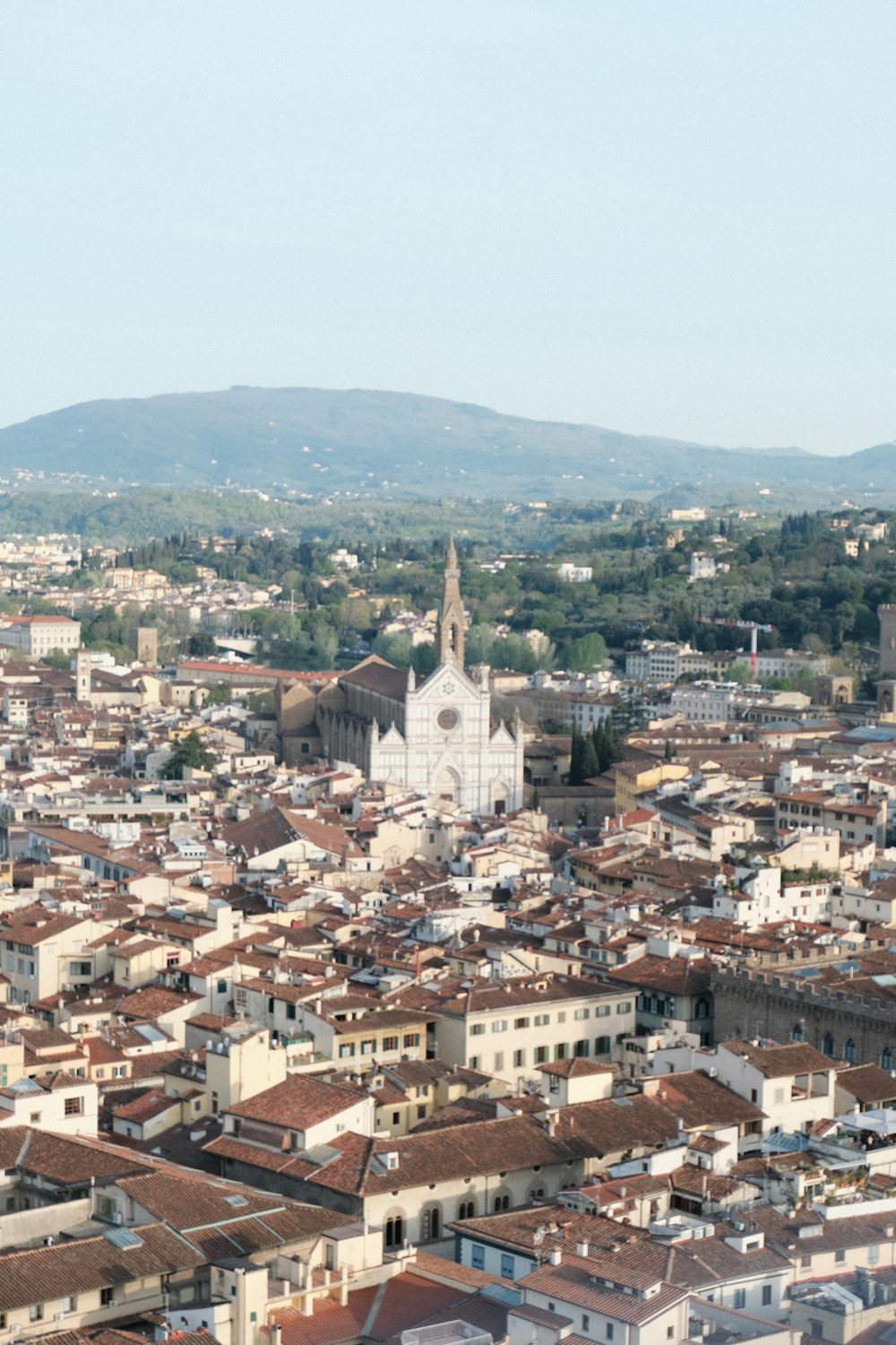 a view of a city from a high point of view