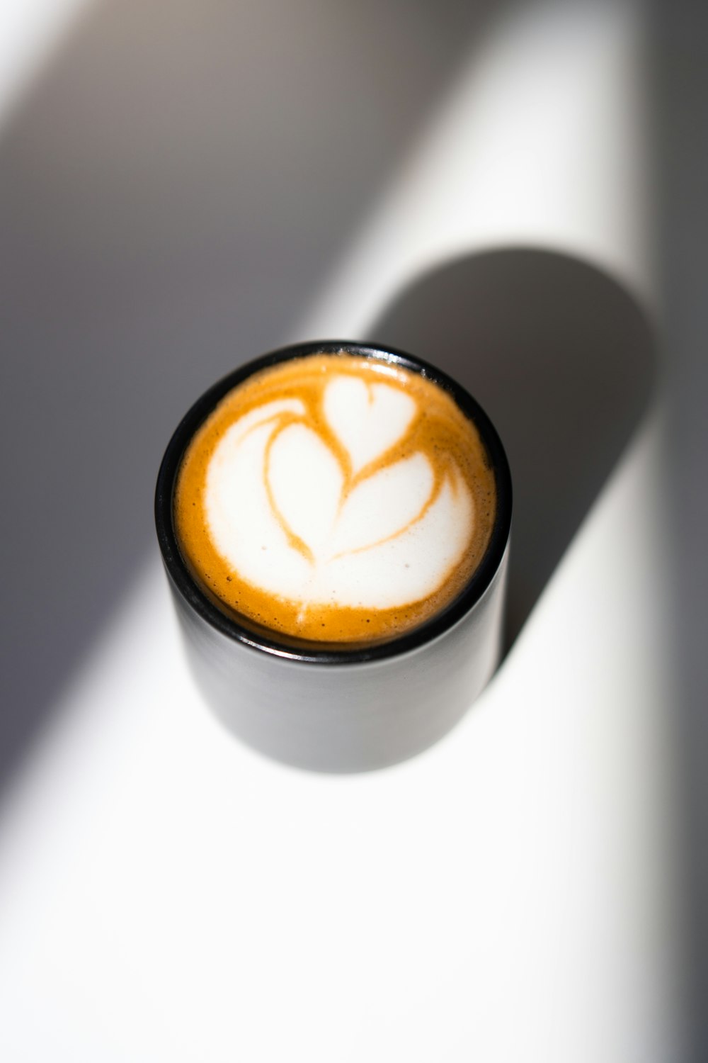 a cappuccino with a heart drawn on it