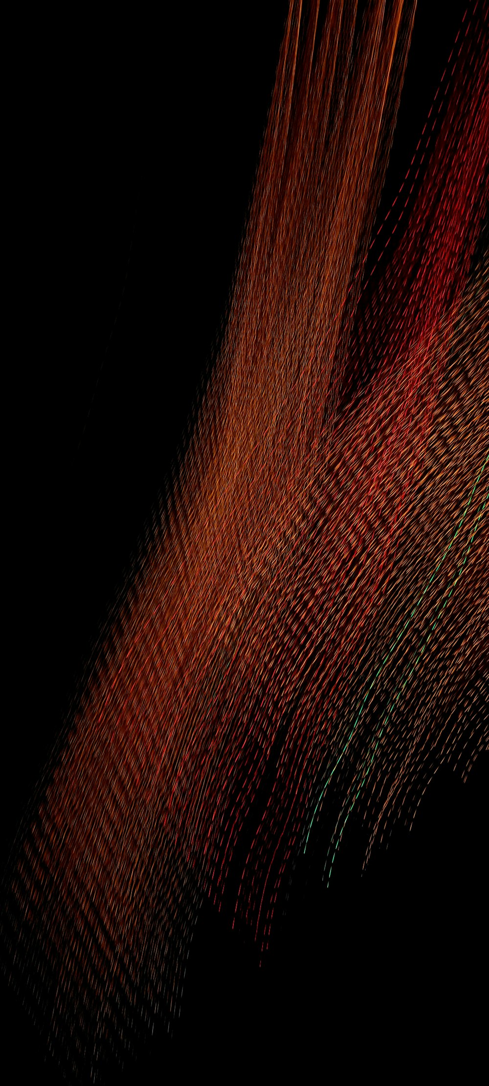 a black background with red and green lines