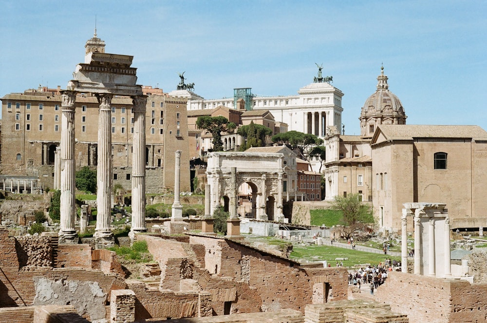 the ruins of the ancient city of rome