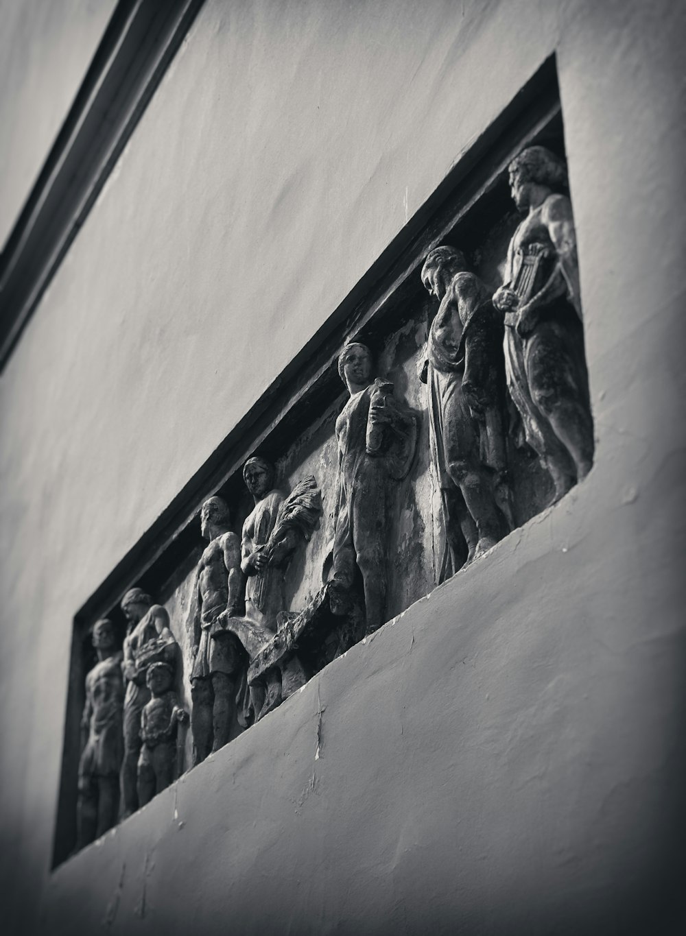 a black and white photo of a group of soldiers