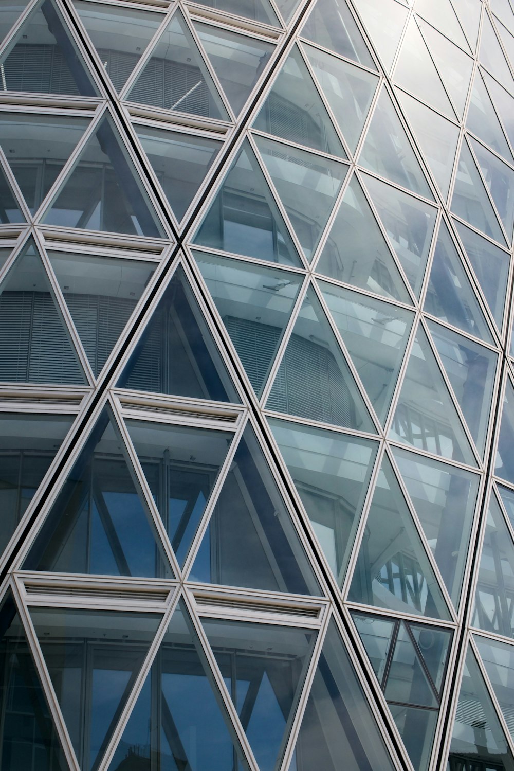 a close up of a building with many windows