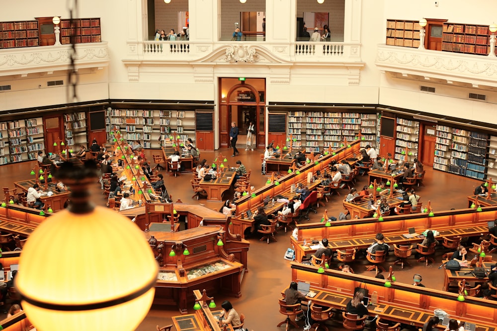 a large library filled with lots of books