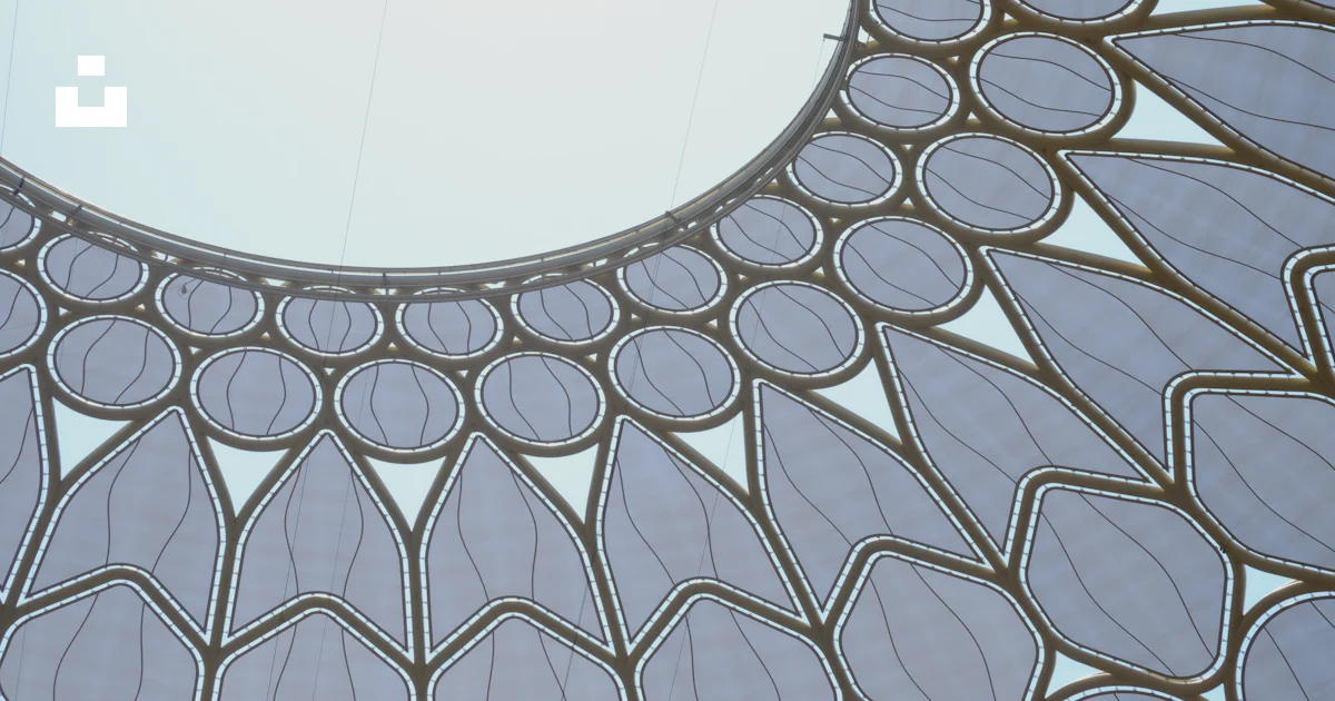 Circular Window Pattern A circular window with a circular design on it photo – Free Dubai ...