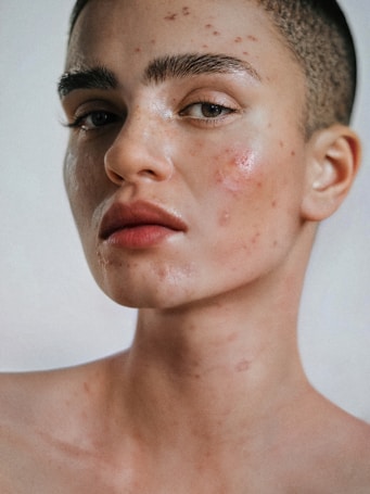 Ai generated portrait of model with bare shoulders