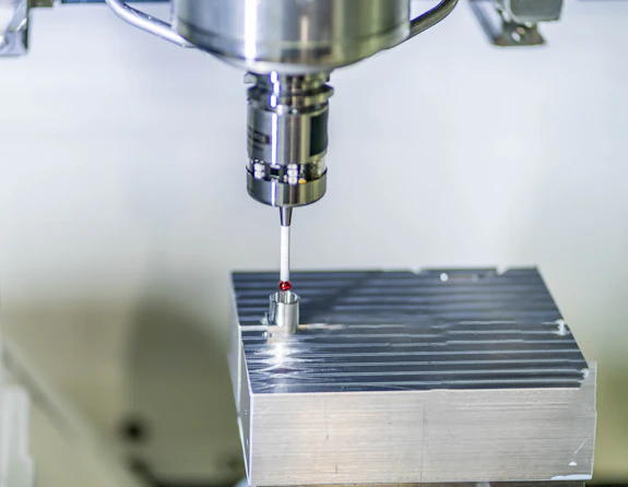 a machine that is making a piece of metal