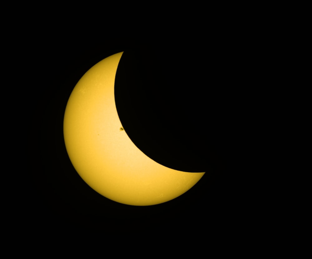 a partial view of the moon during a solar eclipse