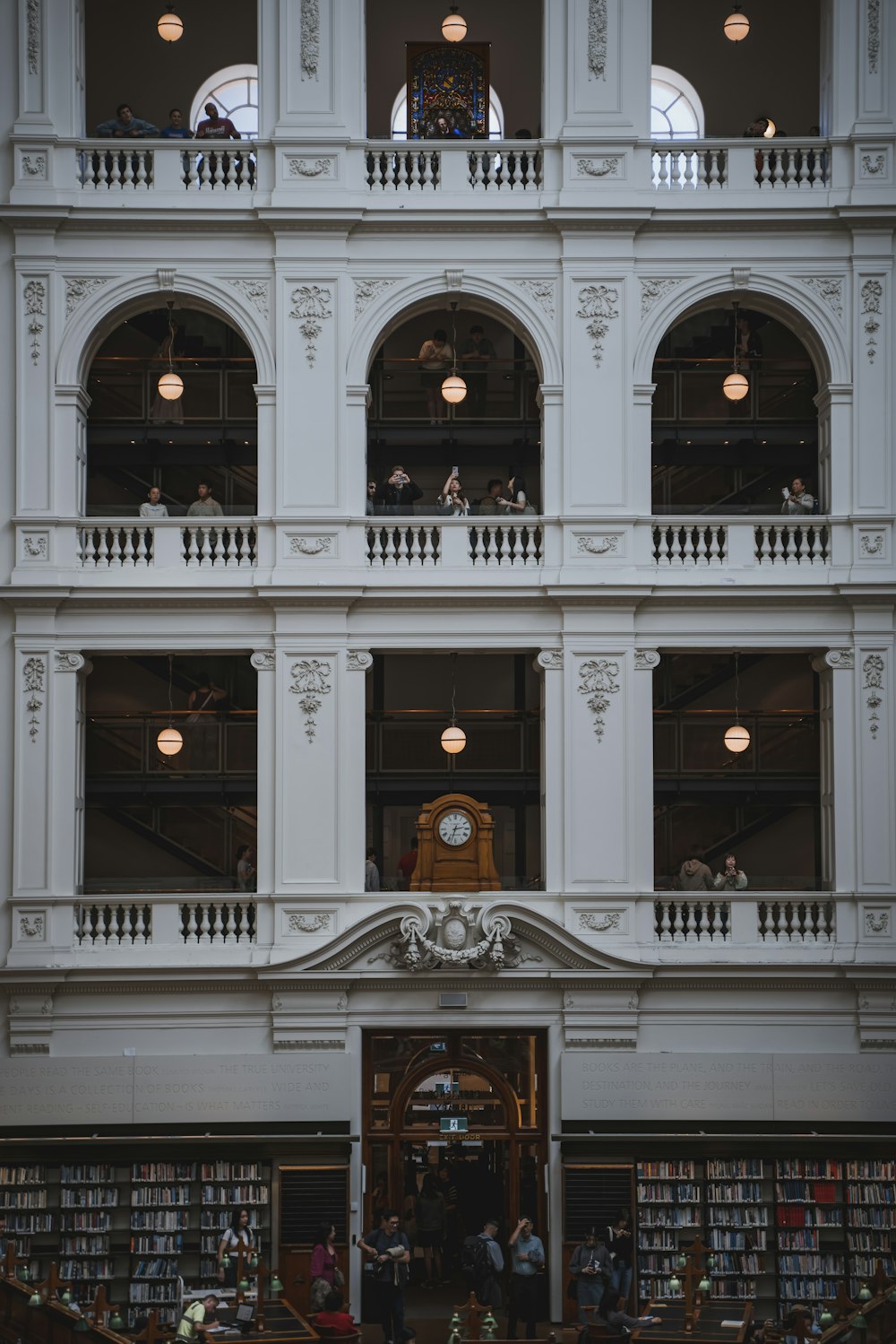 a large white building with lots of windows