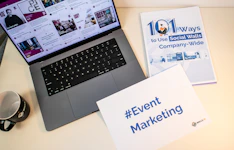 a laptop computer sitting on top of a desk