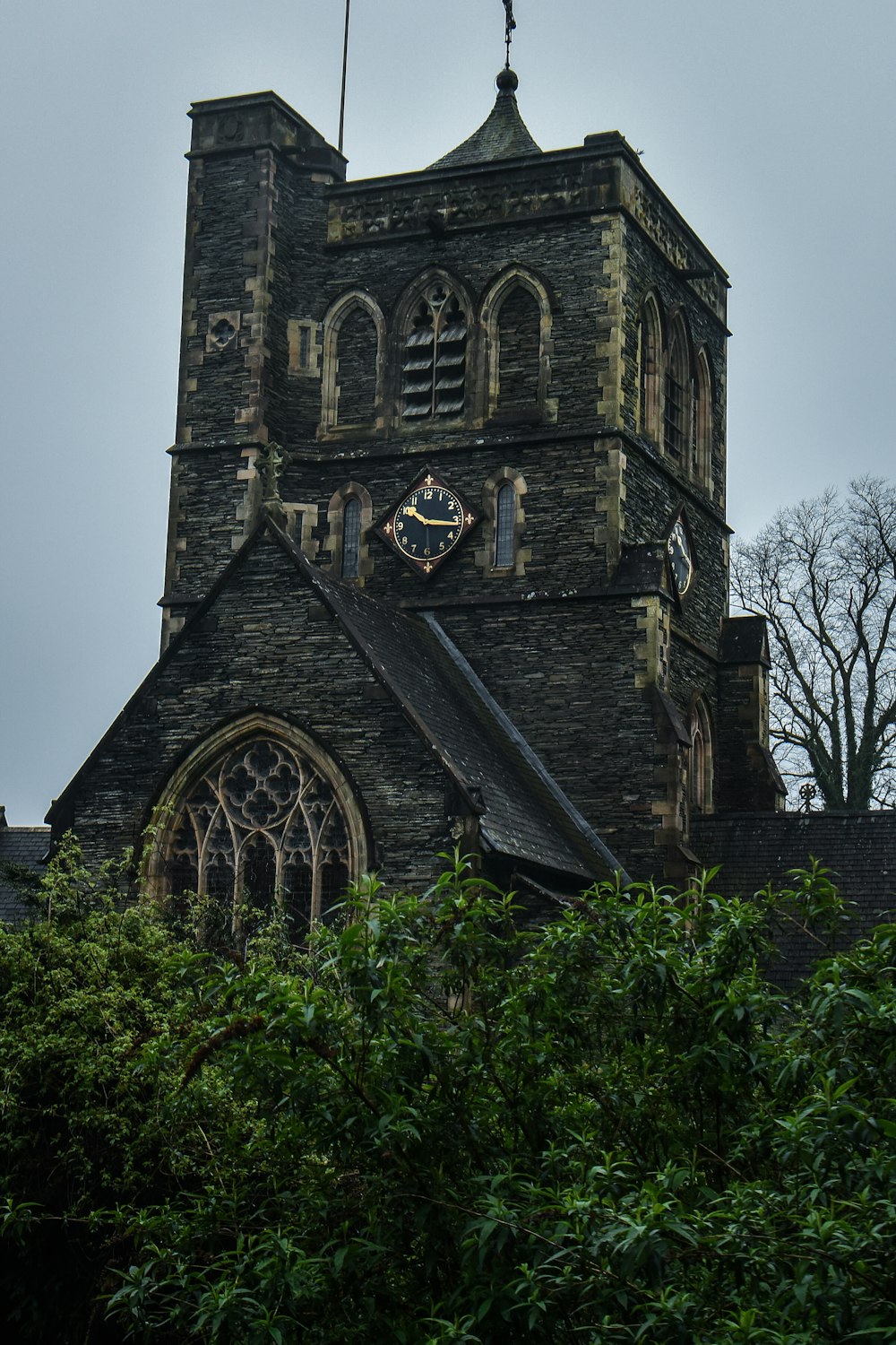 a tall tower with a clock on top of it