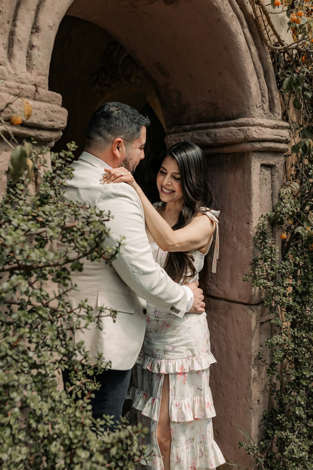 a man and a woman standing in a doorway