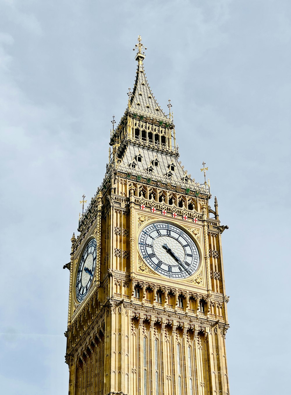 a tall clock tower with a sky background