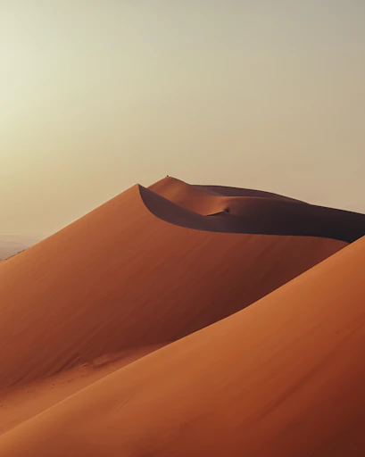 Grande dune de sable de Tin Merzouga dans le Tadrart Rouge, parc national du Tassili n’Ajjer, Djanet