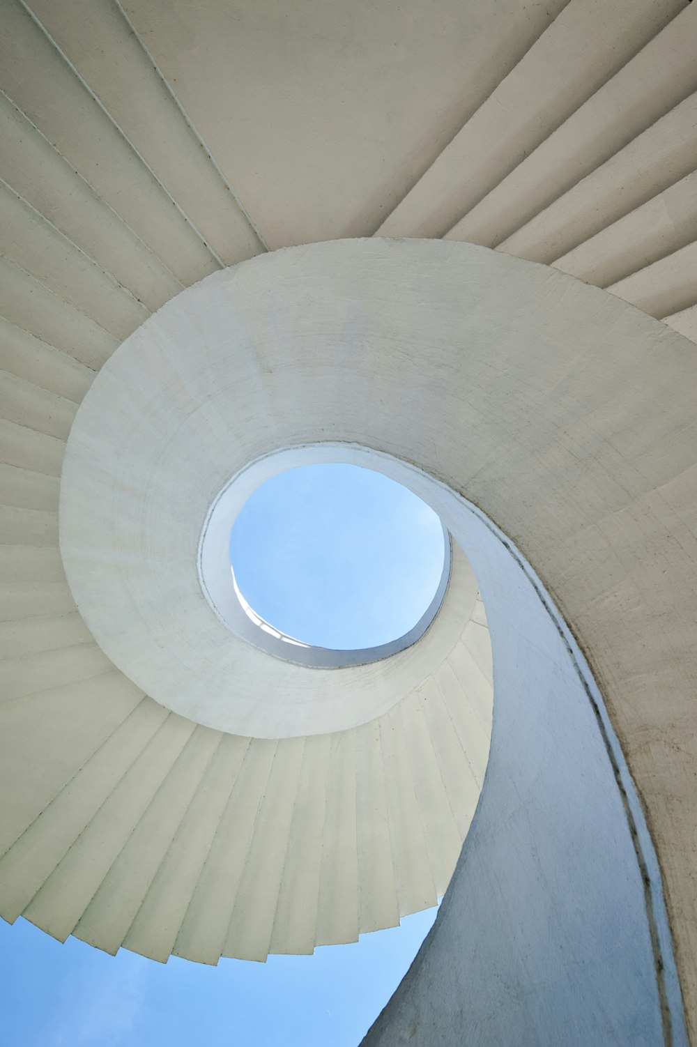 a circular window in the ceiling of a building