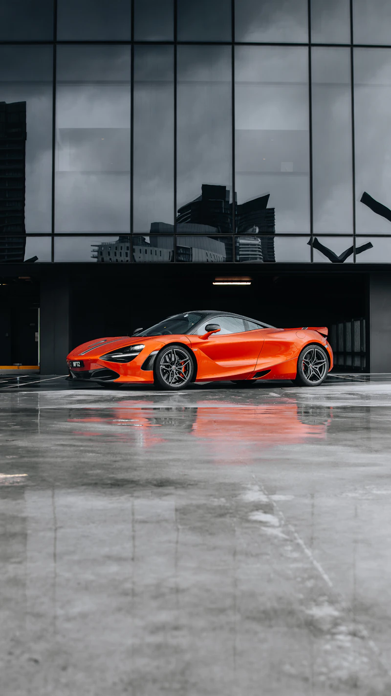 Orange McLaren 720S with invisible full-body XPEL PPF and deep GYEON ceramic gloss
