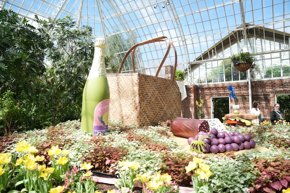 a garden filled with lots of flowers and plants