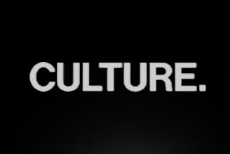 a black background with the word culture written in white