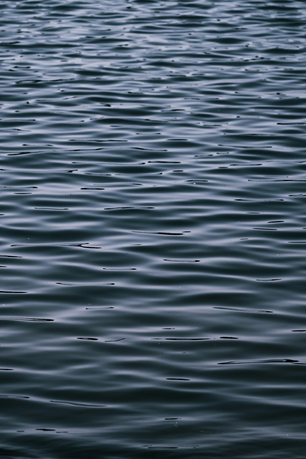 a large body of water with ripples on it