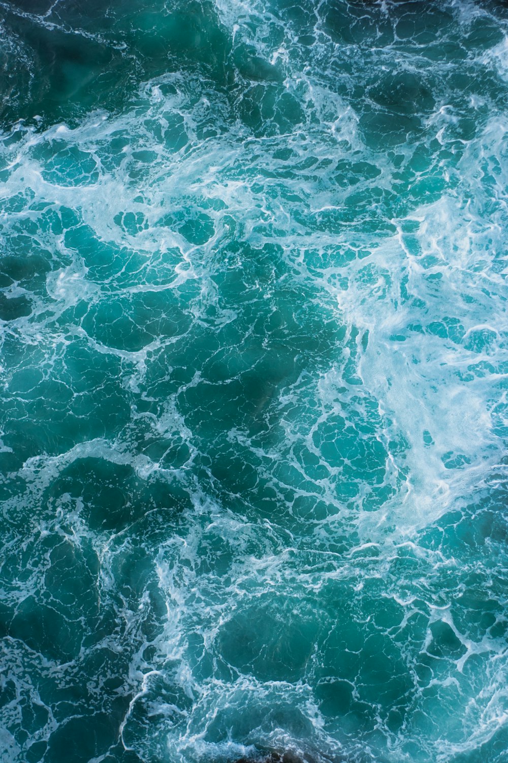 an aerial view of a body of water