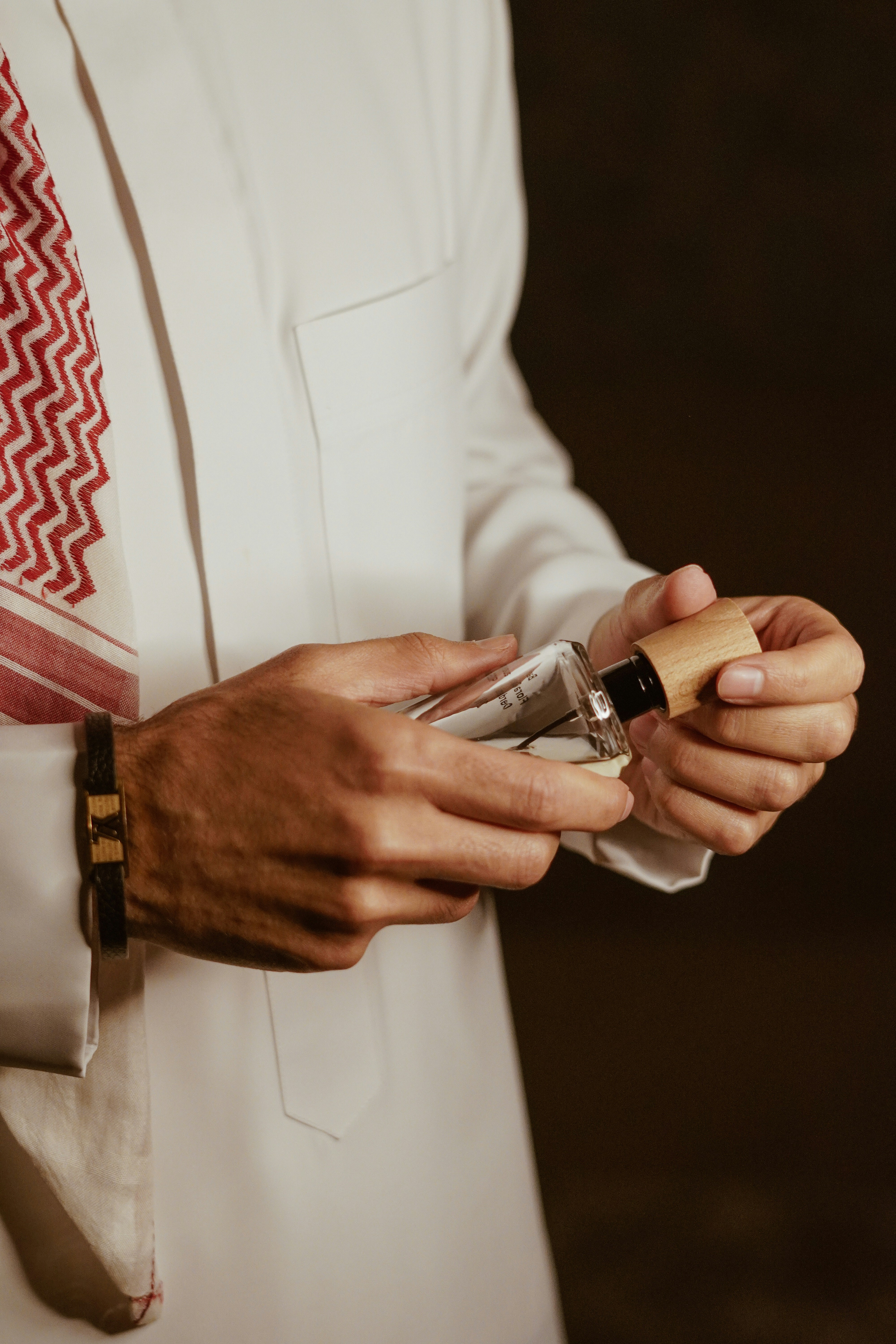 a close up of a person holding a knife