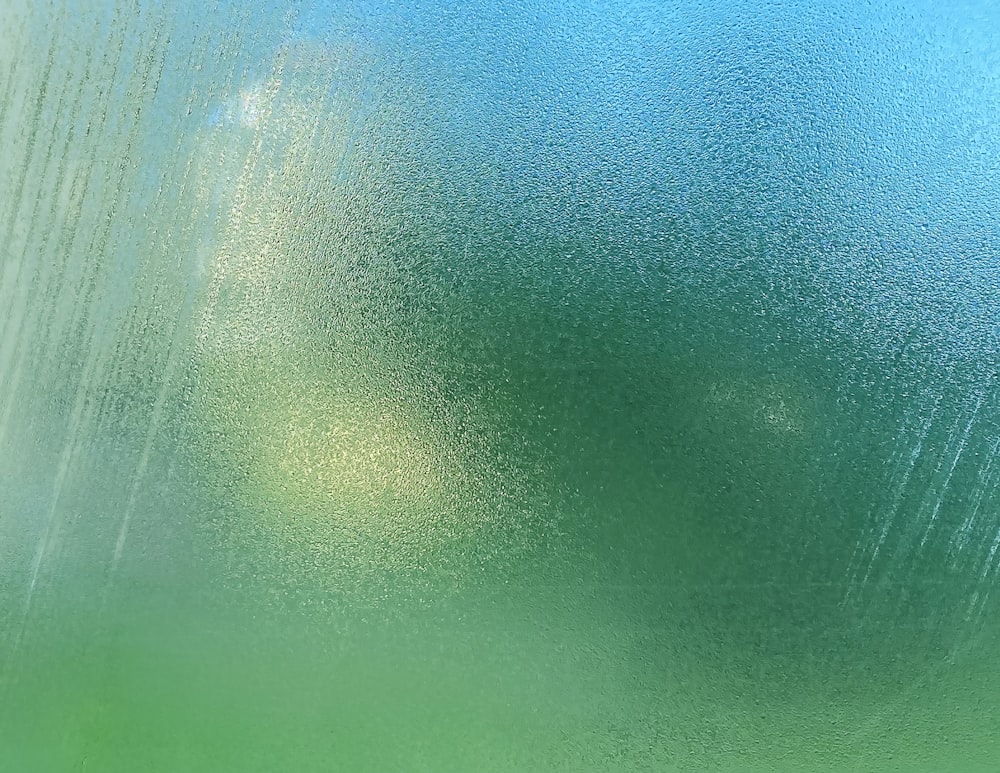 a close up of a frosted glass window